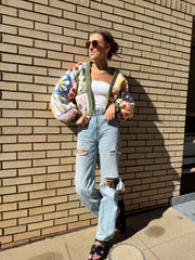 Retro Daisy Granny Square Cardigan