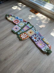Retro Daisy Granny Square Cardigan