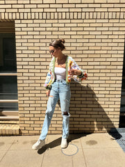 Retro Daisy Granny Square Cardigan