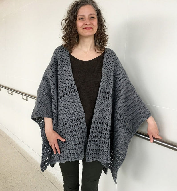 Ruana Wrap CROCHET PATTERN