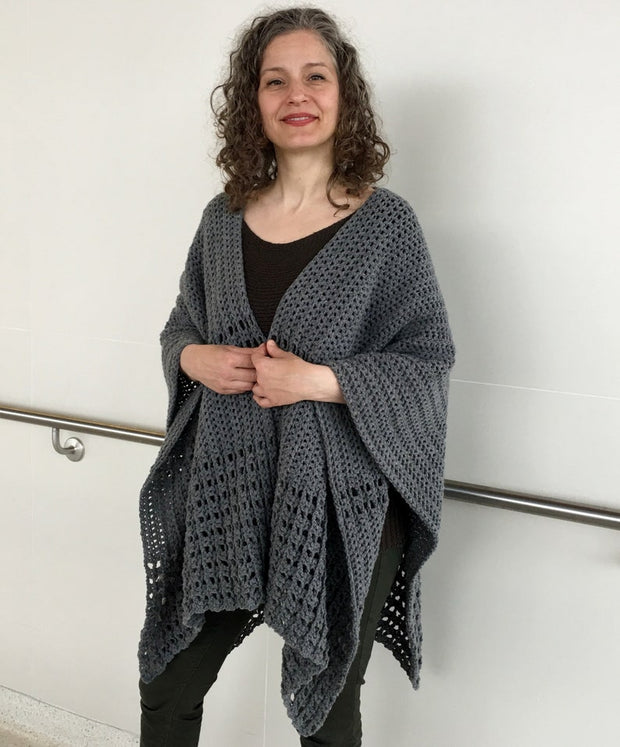 Ruana Wrap CROCHET PATTERN