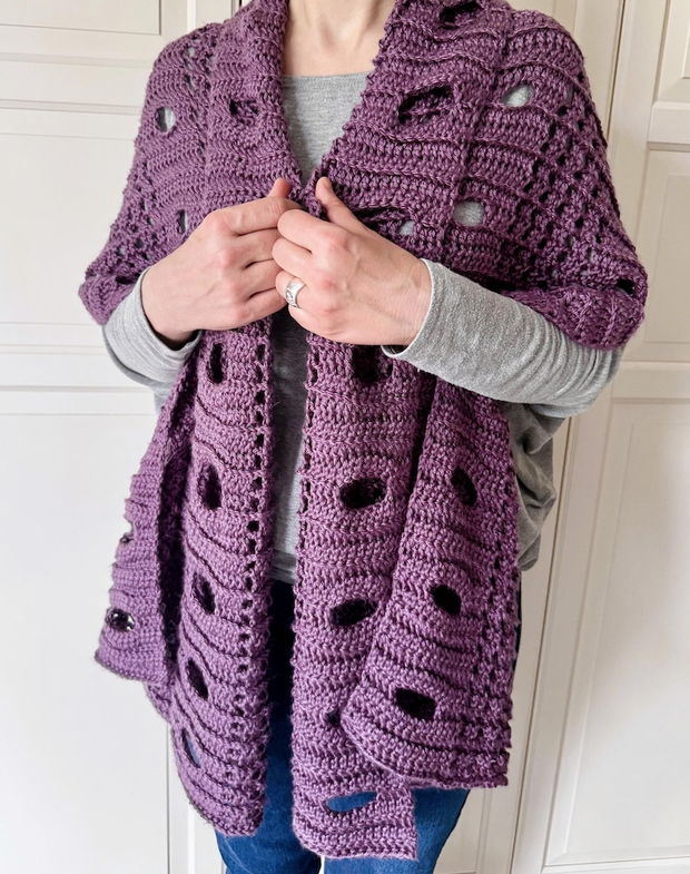 Polino Shawl Wrap CROCHET PATTERN
