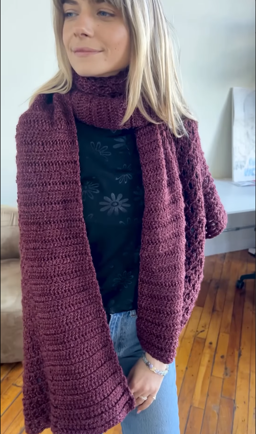 Polino Shawl Wrap CROCHET PATTERN